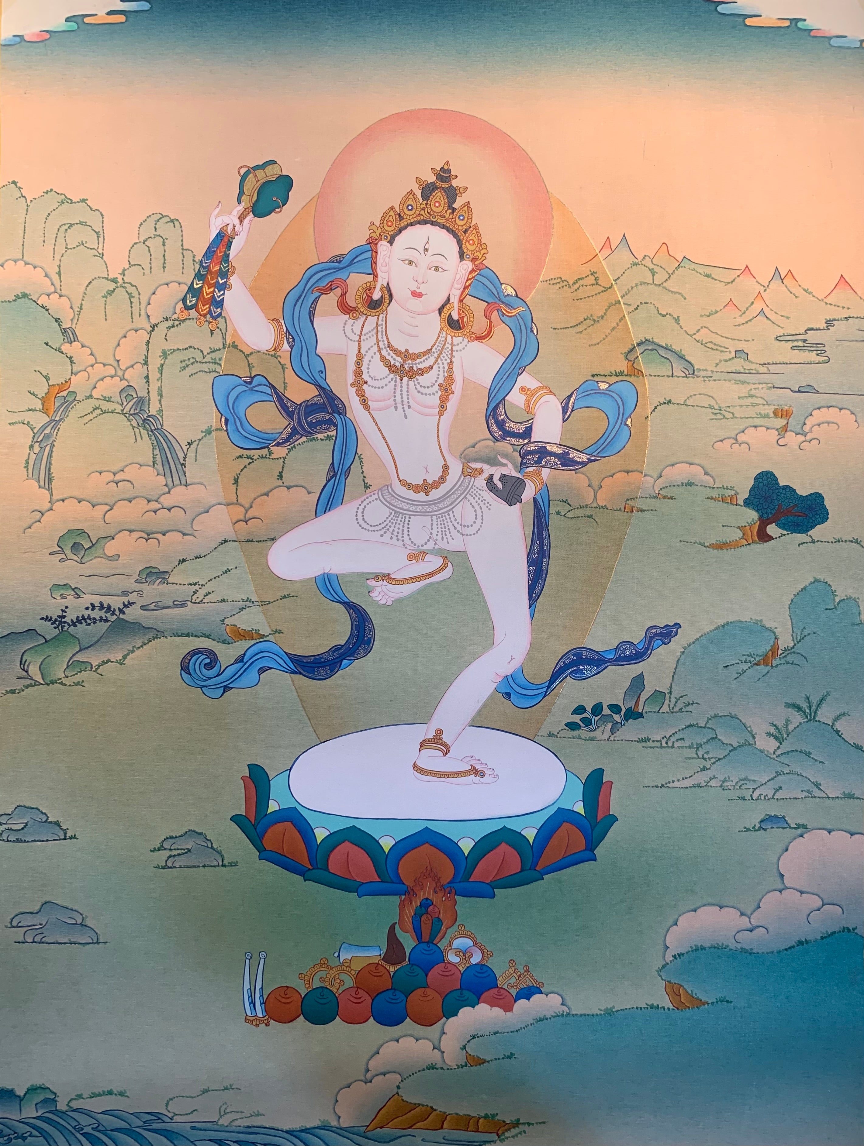 Machik Labdron Thangka Painting 60*42