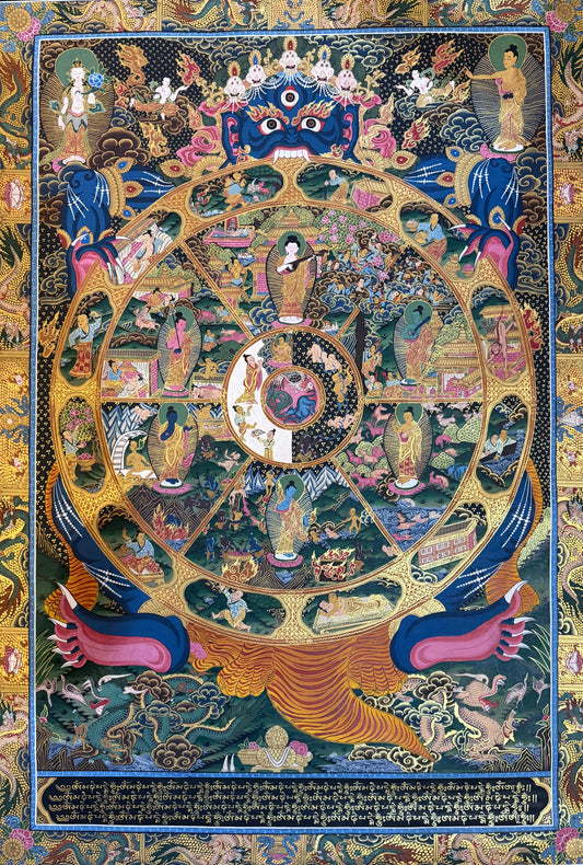 The Wheel of Life Thangka Painting 80*60
