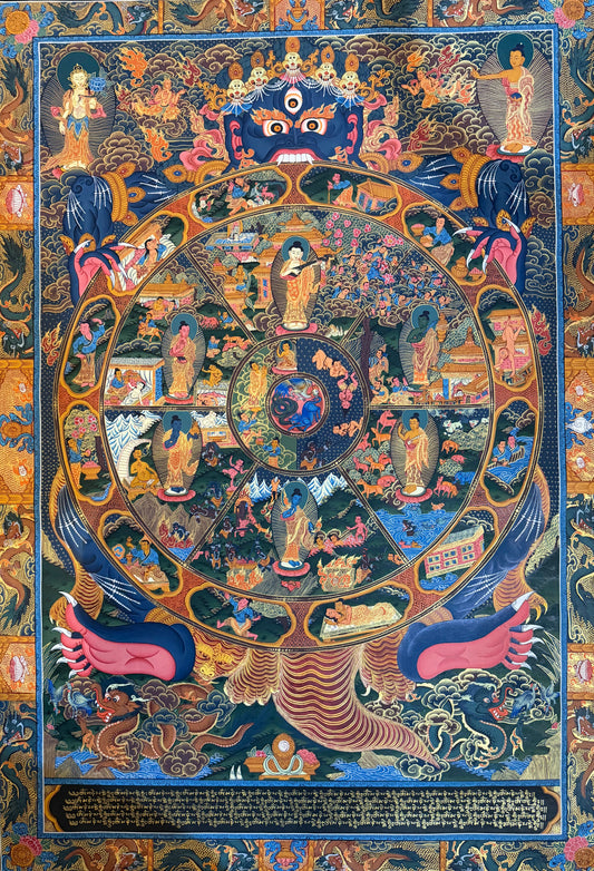 The Wheel of Life Thangka Painting 120*100