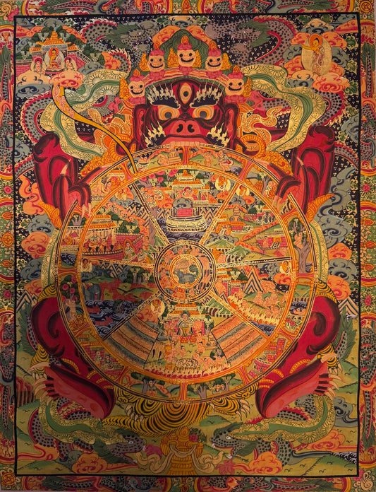 The Wheel of Life Thangka Painting 50*40