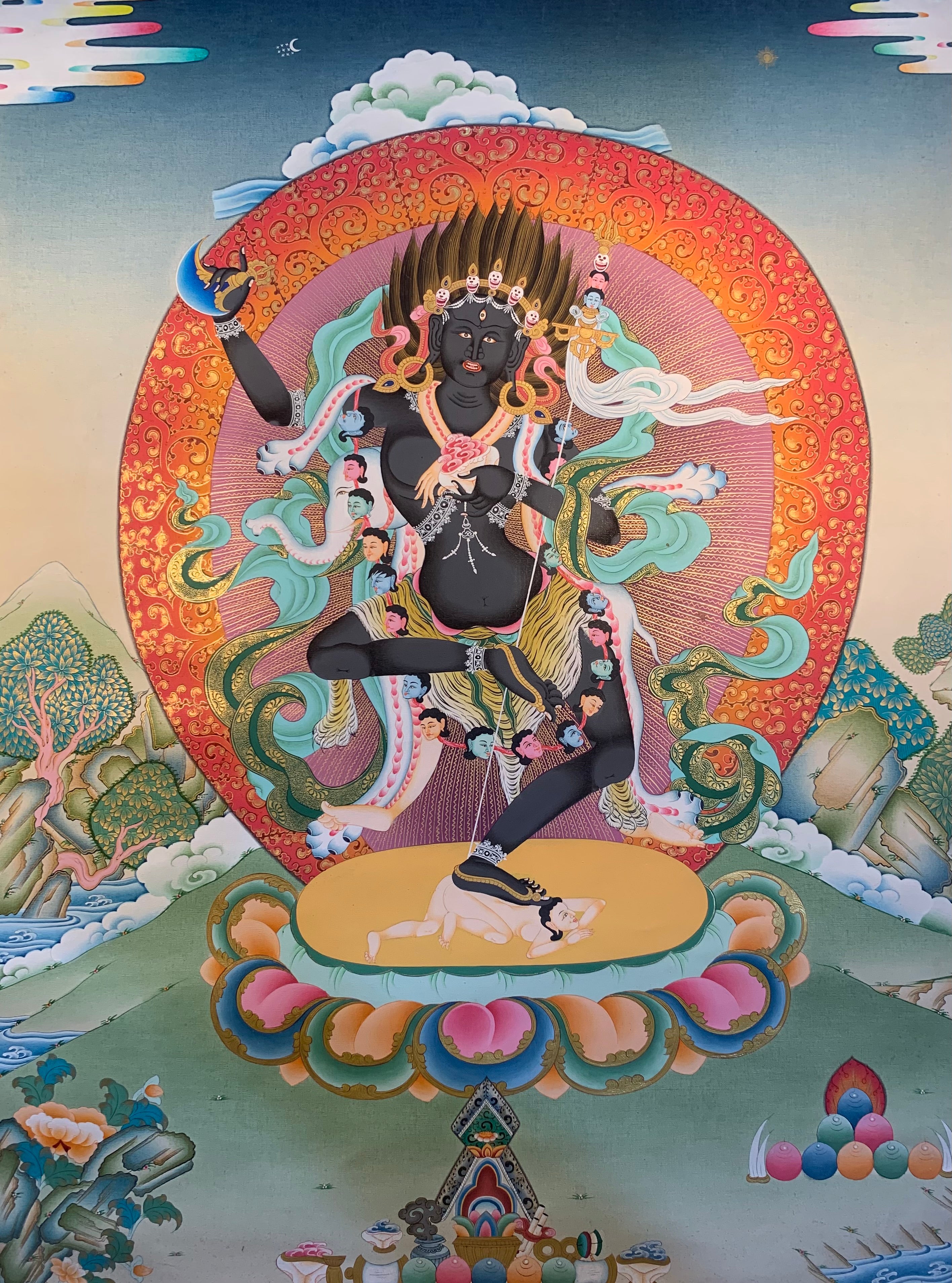 Vajrayogini TromaNagpo Thangka Painting 60*45