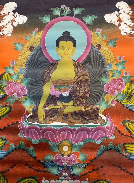 Shakyamuni Buddha Thangka Painting 75*50