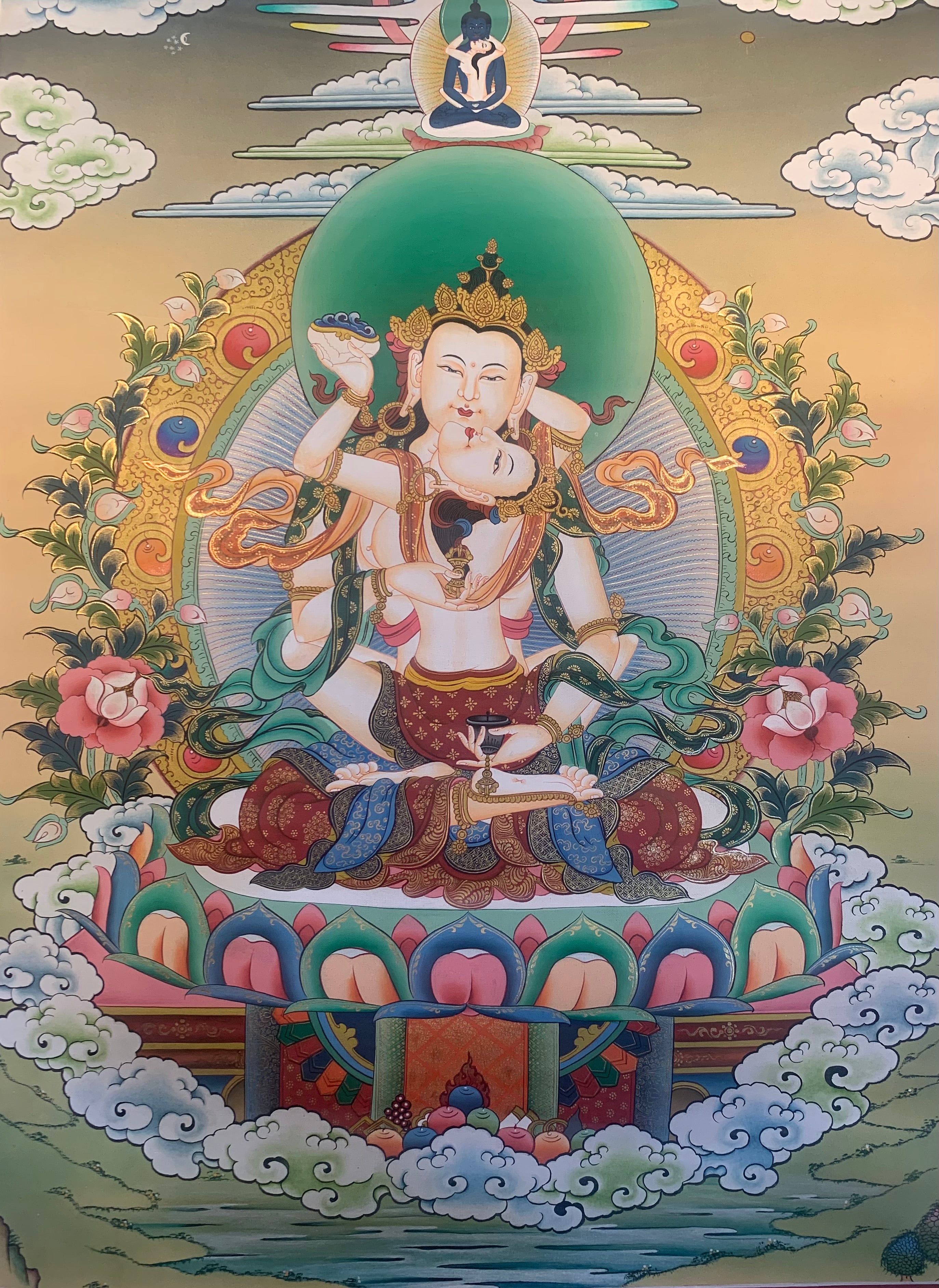 Vajrasattva Thangka Painting 50*40