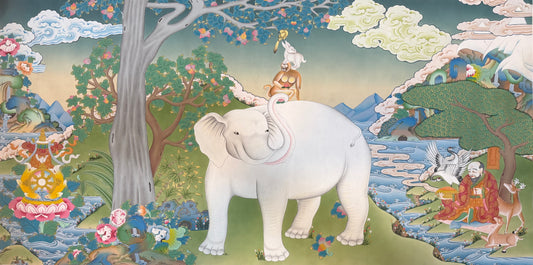 4 Friends Thangka Painting 120*60