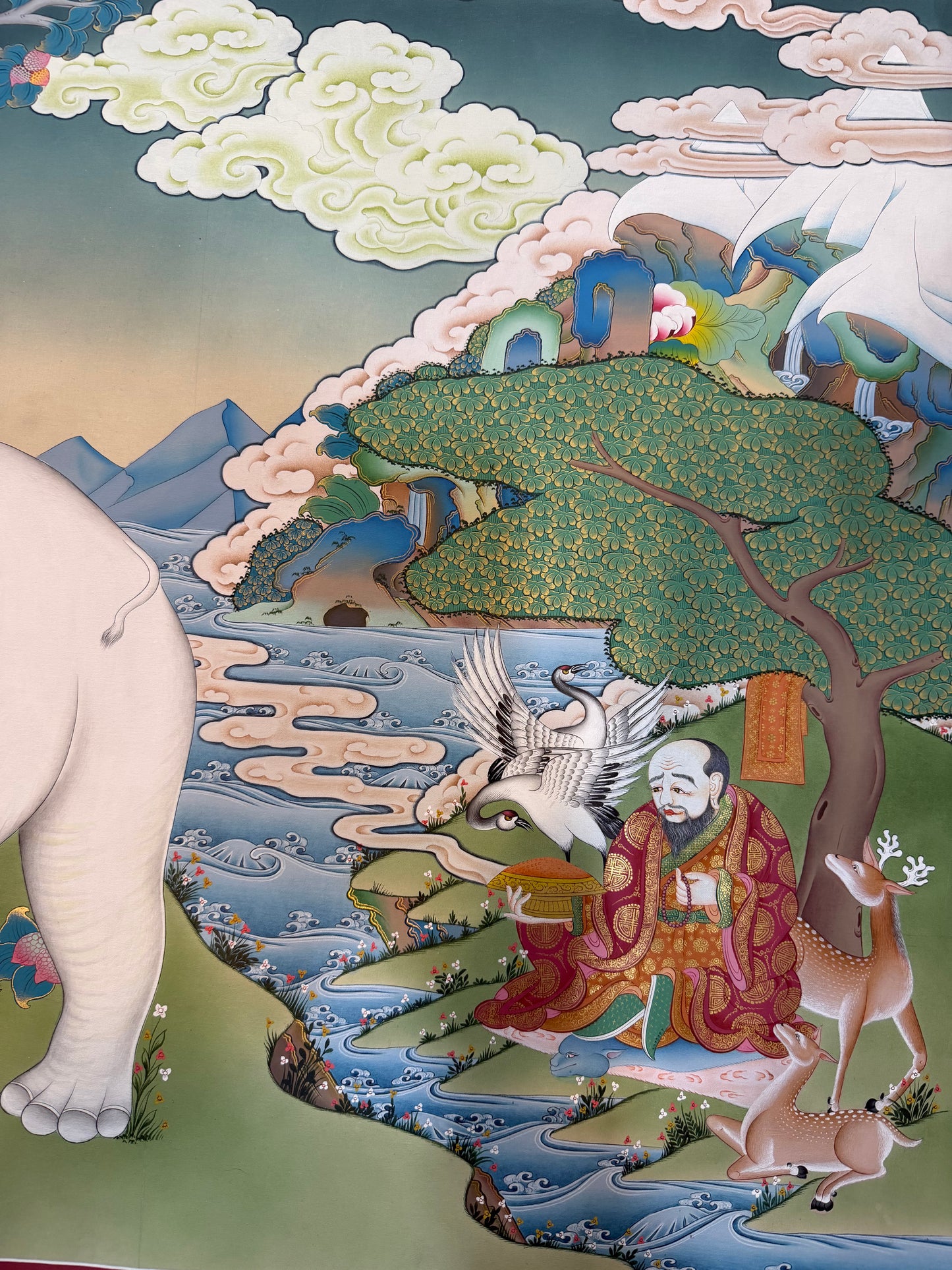 4 Friends Thangka Painting 120*60
