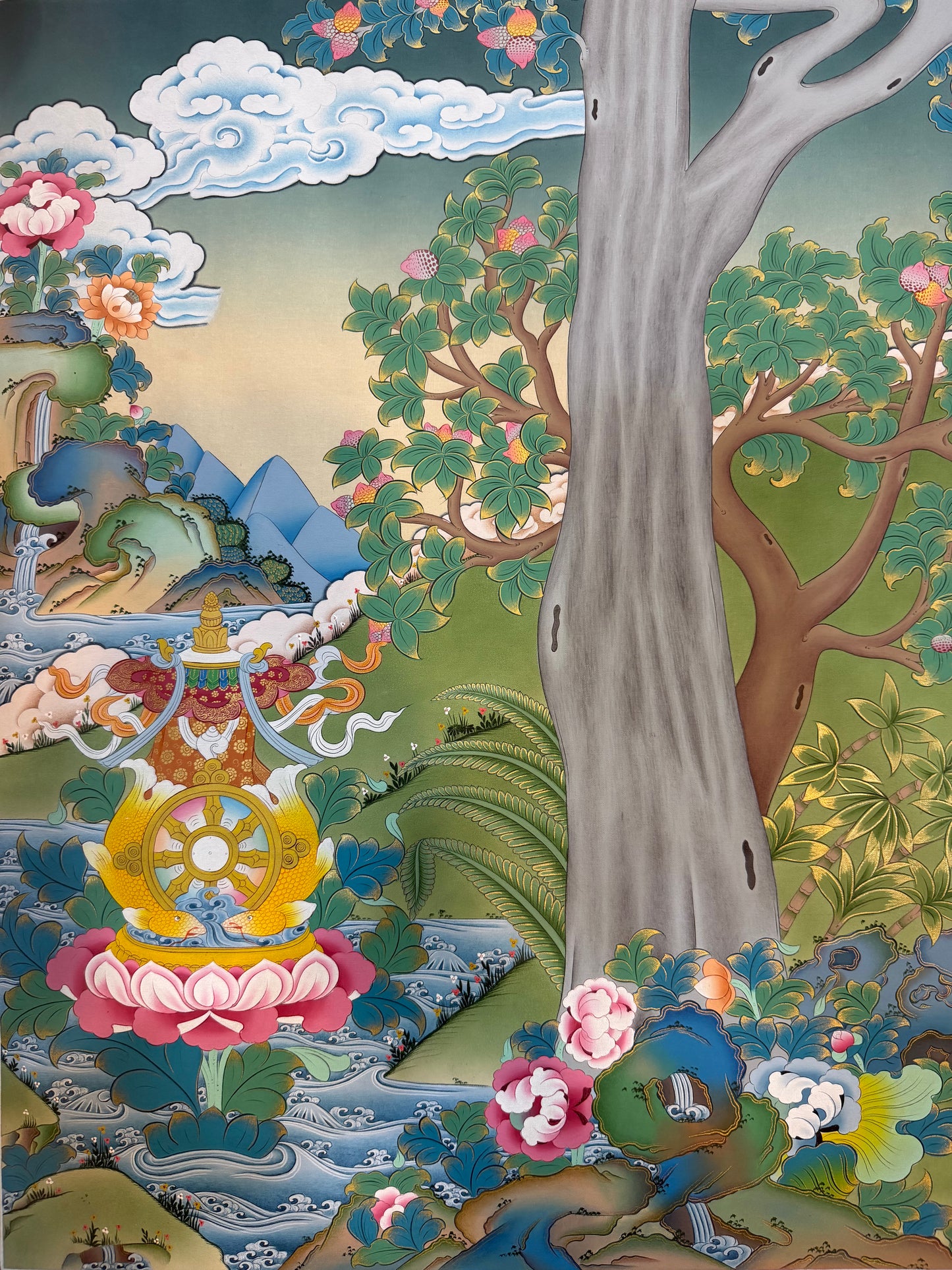 4 Friends Thangka Painting 120*60
