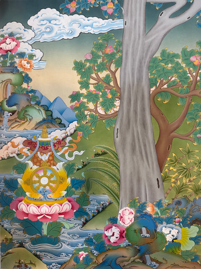 4 Friends Thangka Painting 120*60