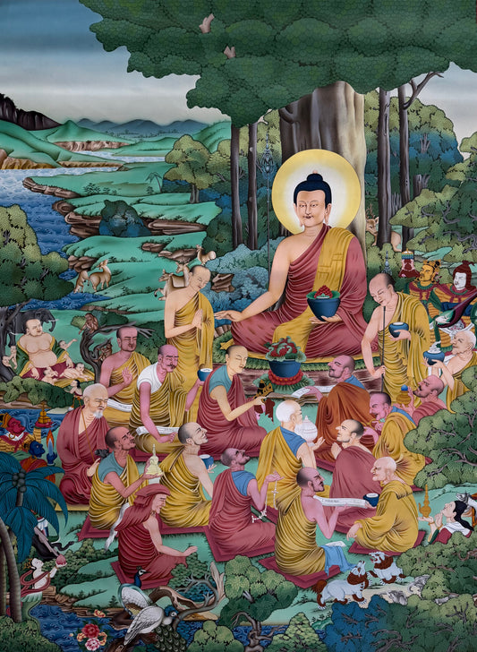 Shakyamuni Buddha Thangka Painting 120*64