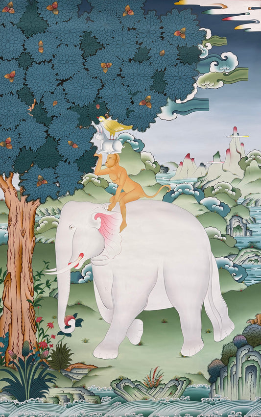 4 Friends Thangka Painting 150*100