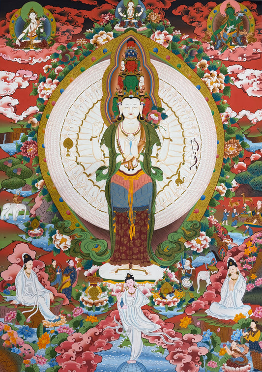 Avalokiteshvara Thangka Painting 120*90