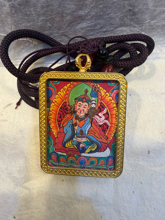 Guru Rinpoche Thangka Locket Necklace