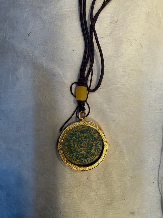 Mantra Thangka Locket Necklace