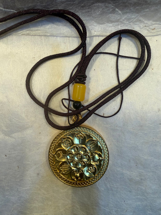 Mantra Thangka Locket Necklace