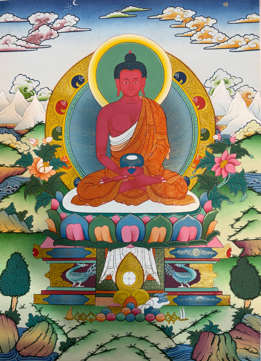 Amitabha Buddha Thangka Painting 60*45