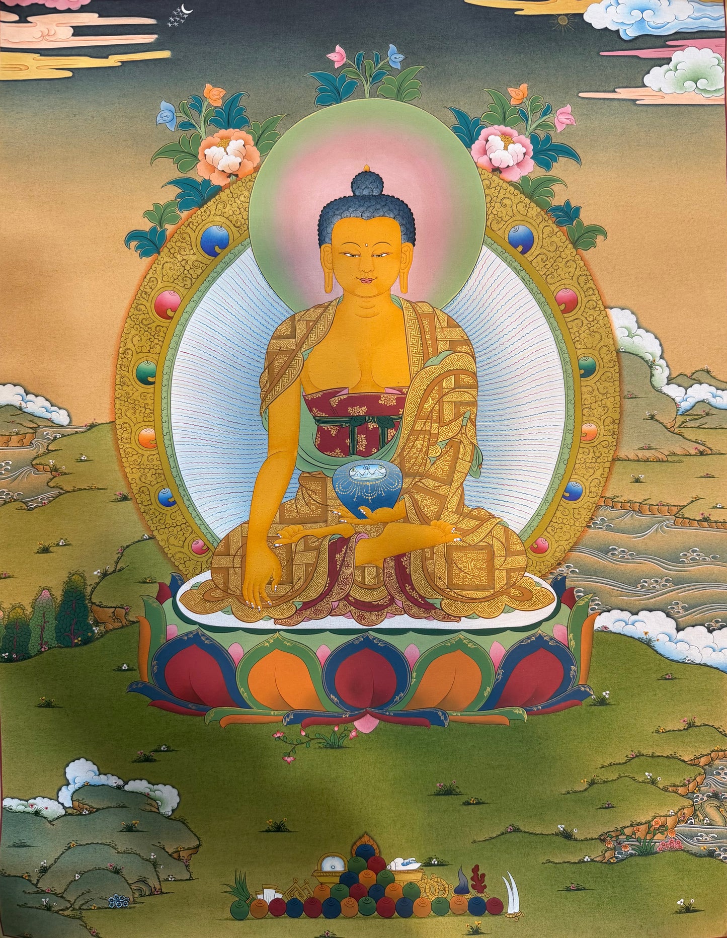 Shakyamuni Buddha Thangka Painting 60*45