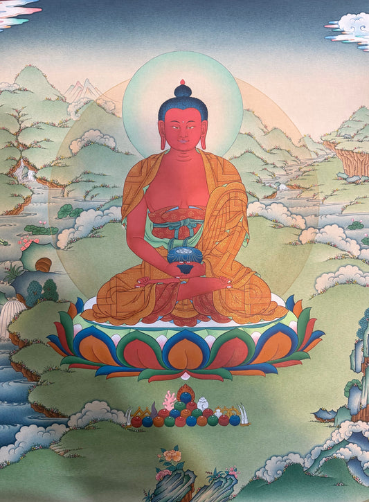 Amitabha Buddha Thangka Painting 50*40