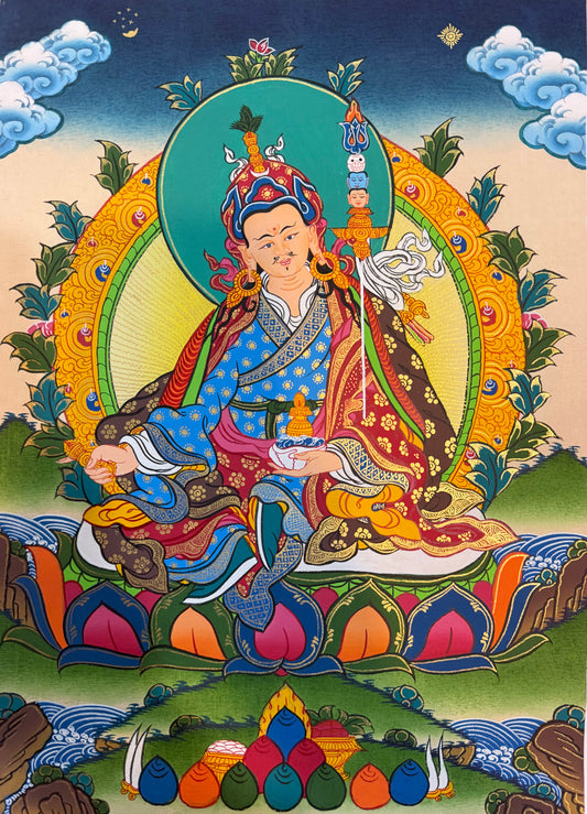 Guru Rinpoche Thangka Painting 40*30
