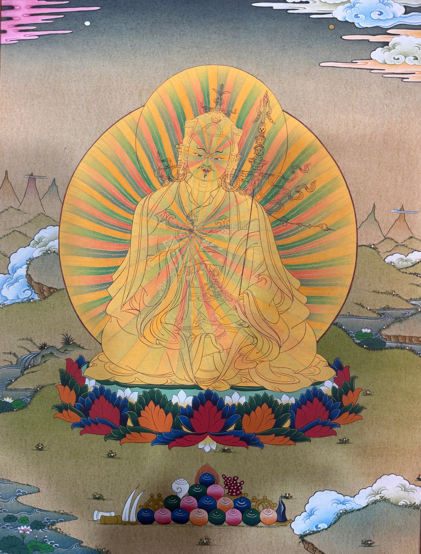 Guru Rinpoche Thangka Painting 40*30