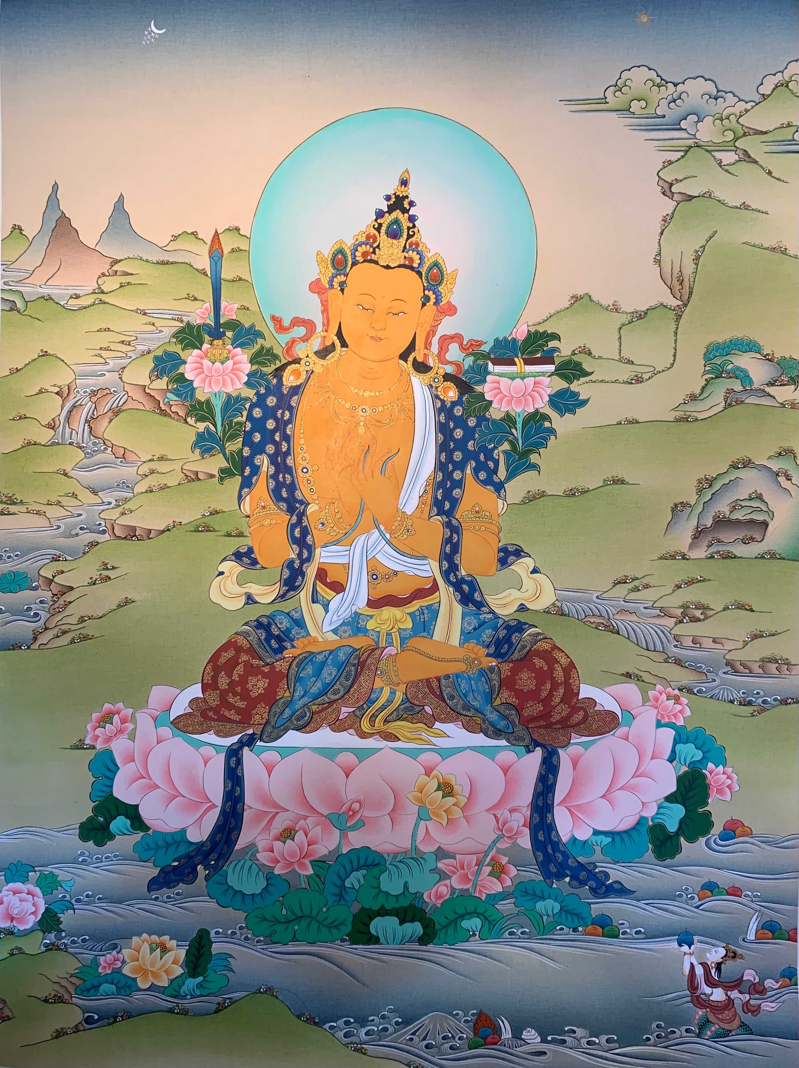 Five Forms of Manjushri Thangka Painting 60*45