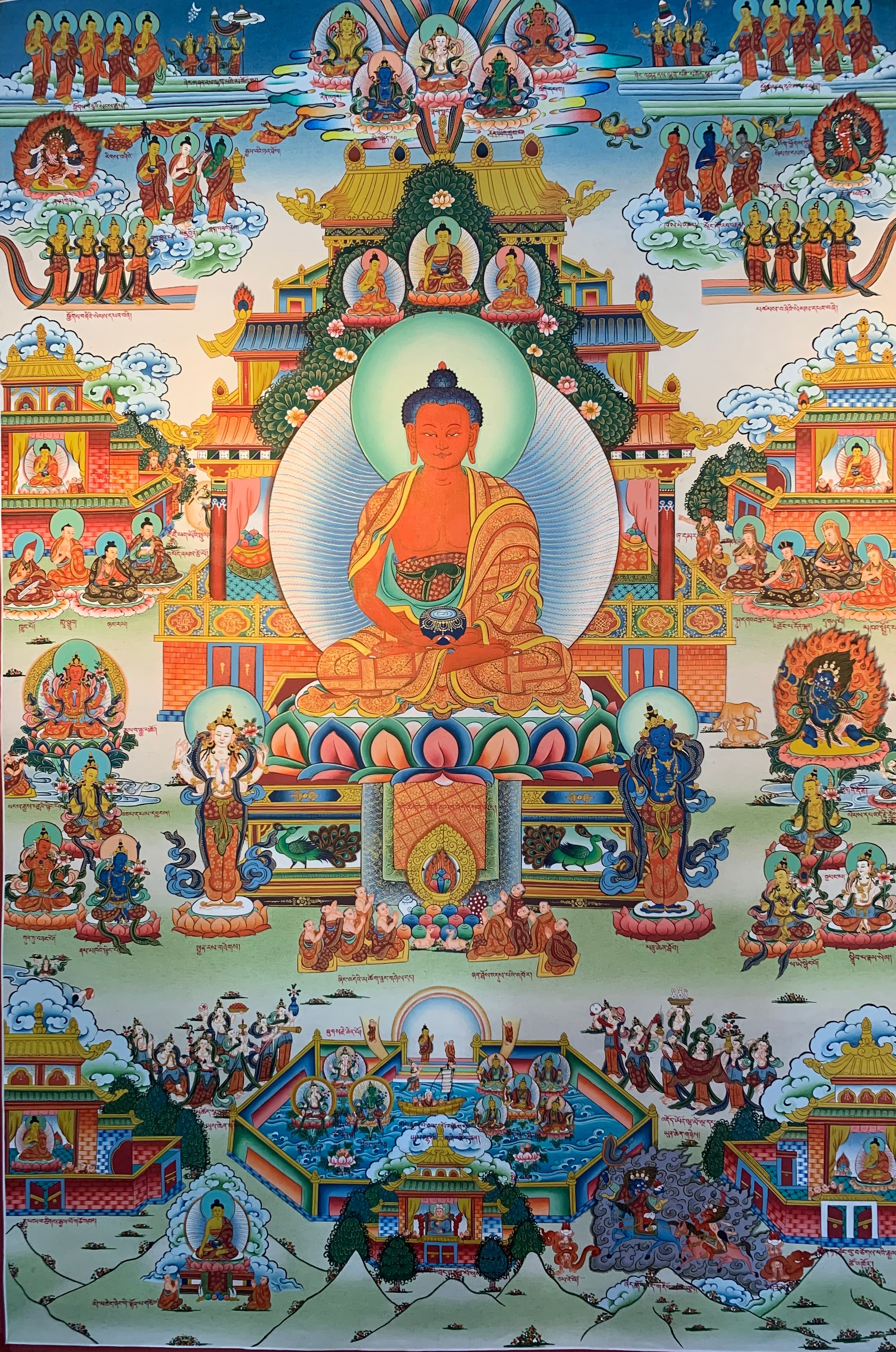 Amitabha Buddha Thangka Painting 80*60