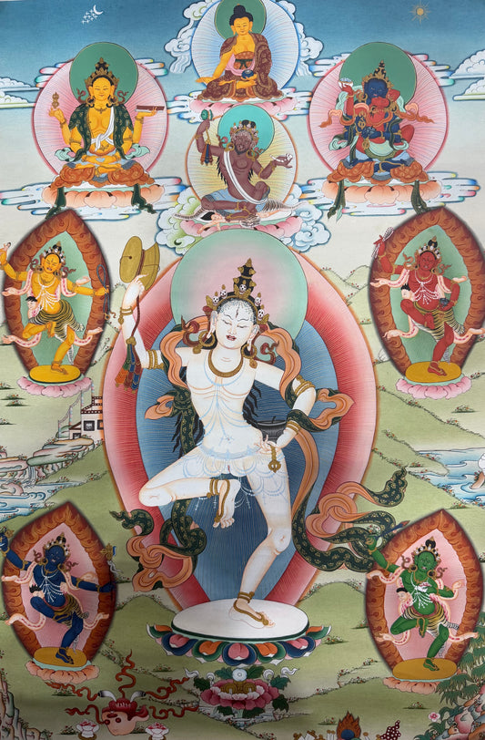 Machik Labdron Thangka Painting 60*42
