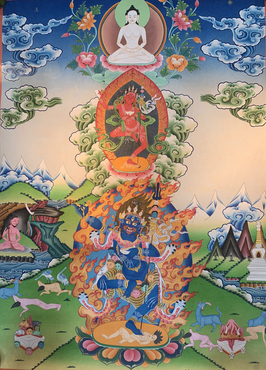 Vajrayogini TromaNagpo Thangka Painting 90*66