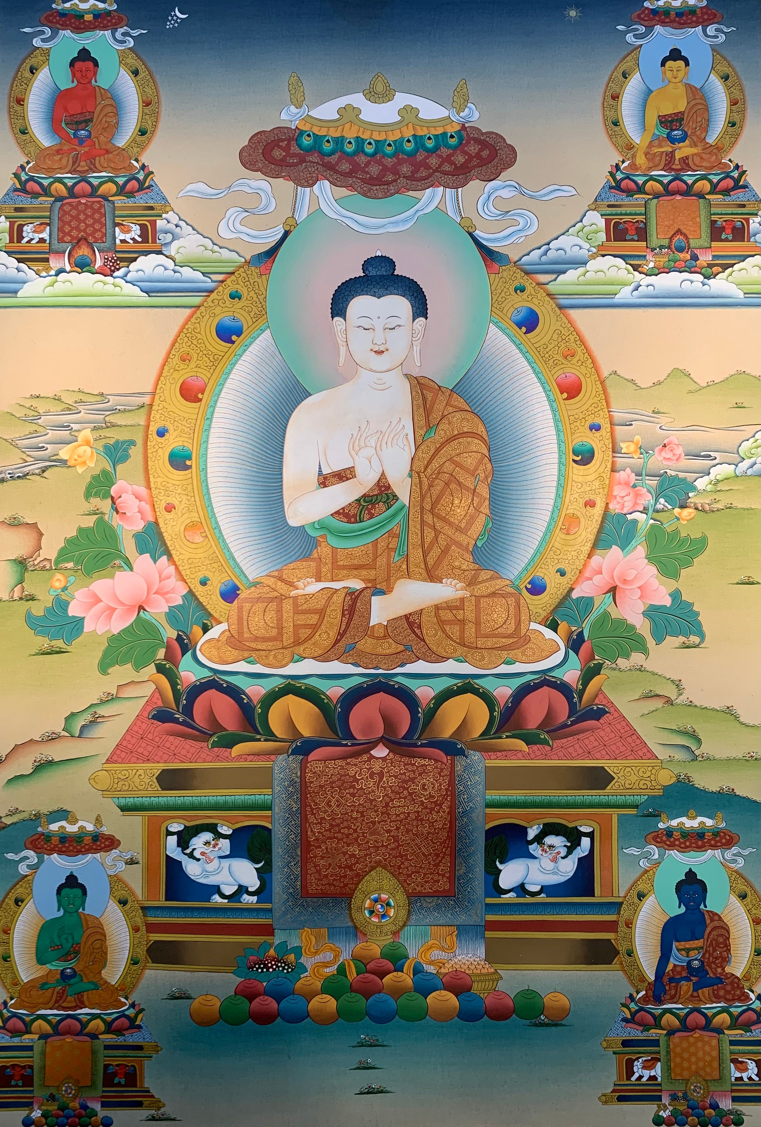 Shakyamuni Buddha Thangka Painting 75*50