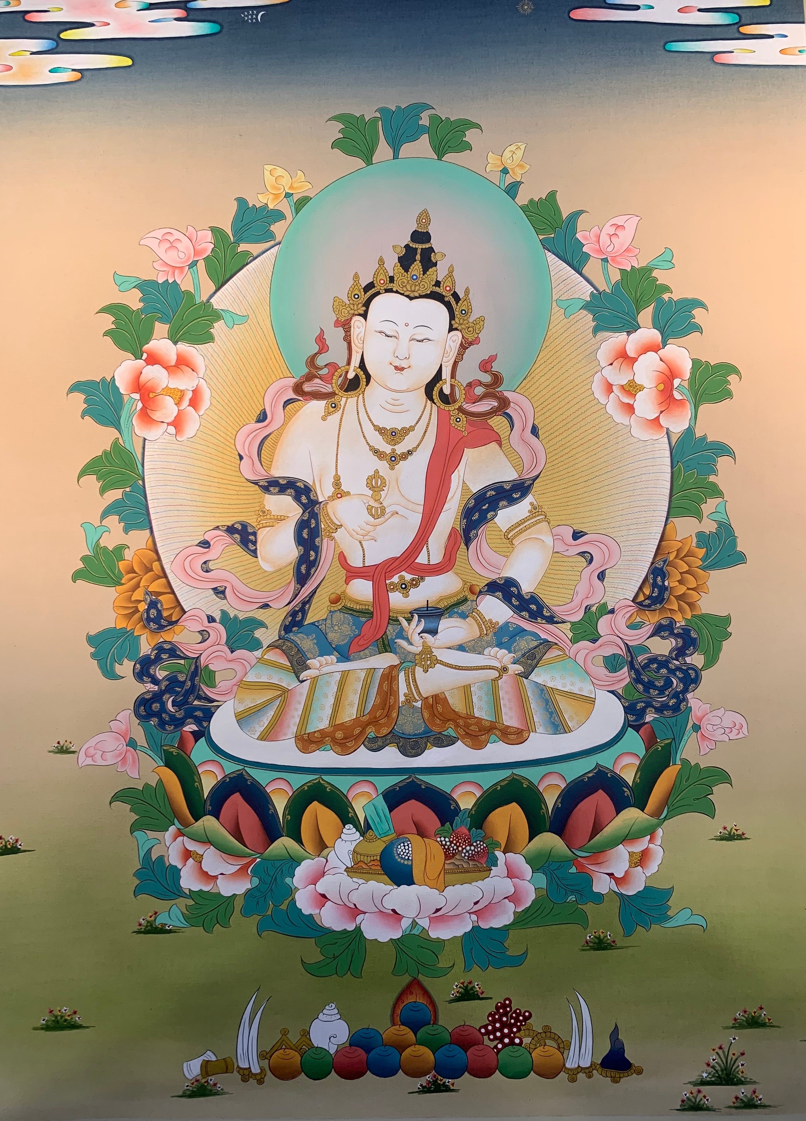 Vajrasattva Thangka Painting 60*45