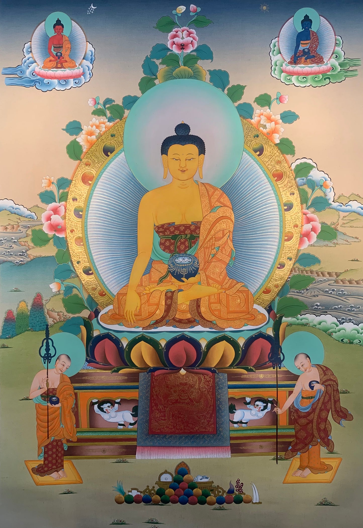 Shakyamuni Buddha Thangka Painting 75*50
