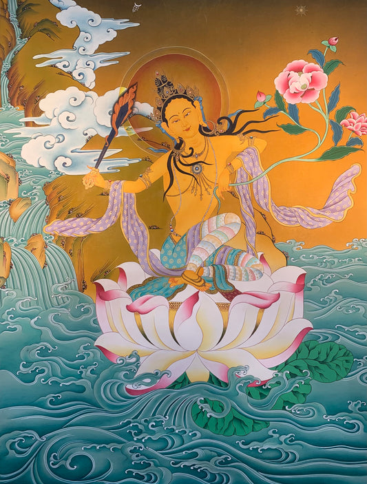 Manjushri Thangka Painting 60*45