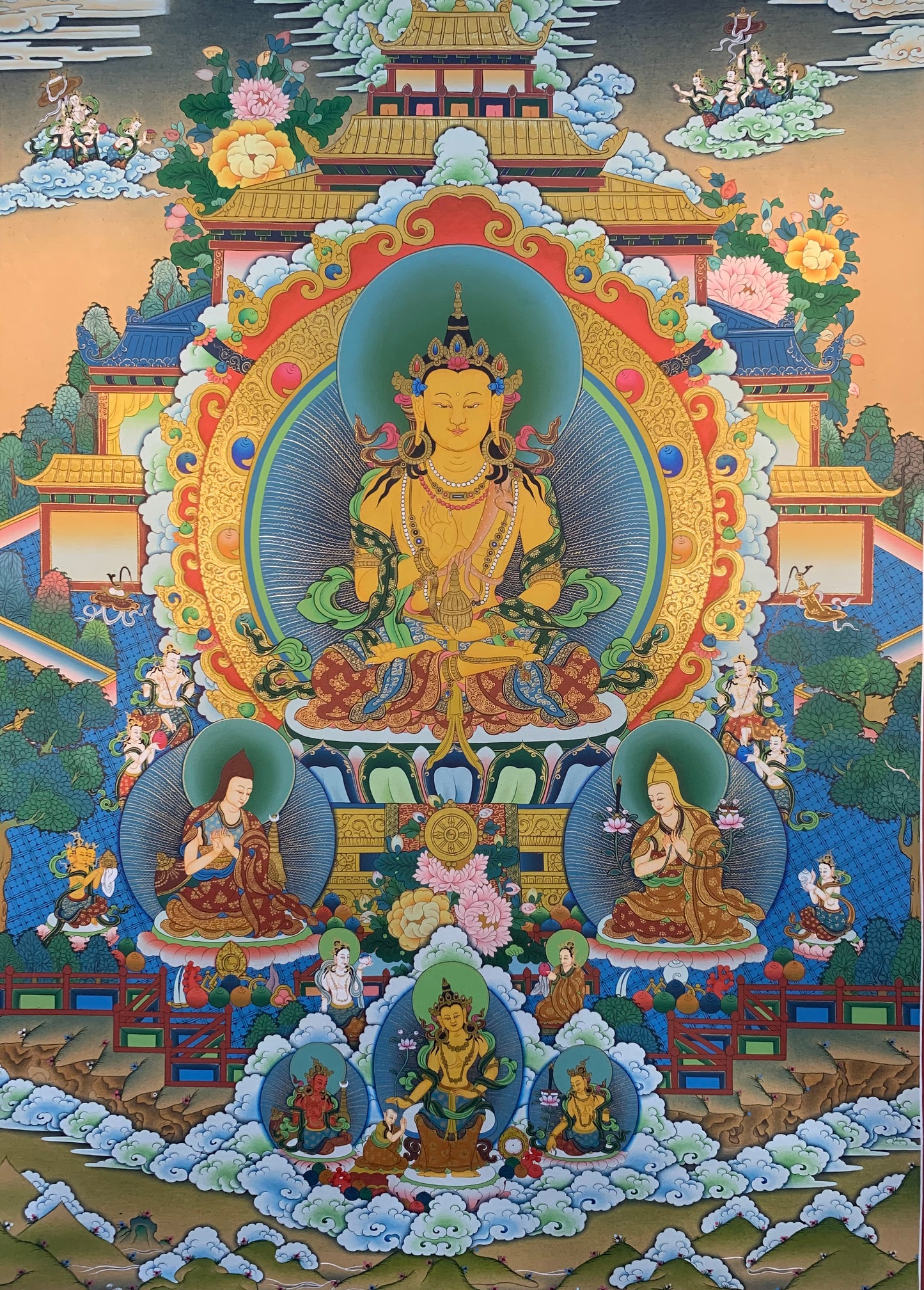 Maitreya Buddha Thangka Painting 60*45