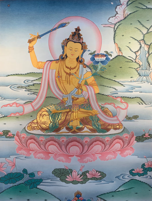 Manjushri Thangka Painting 60*45