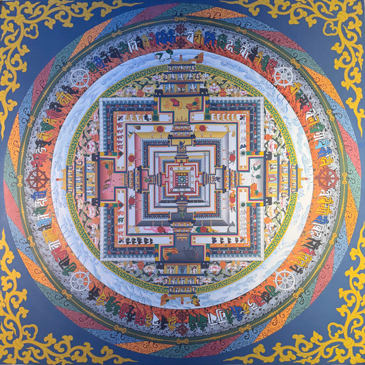 Kalachakra Mandala Thangka Painting 75*75
