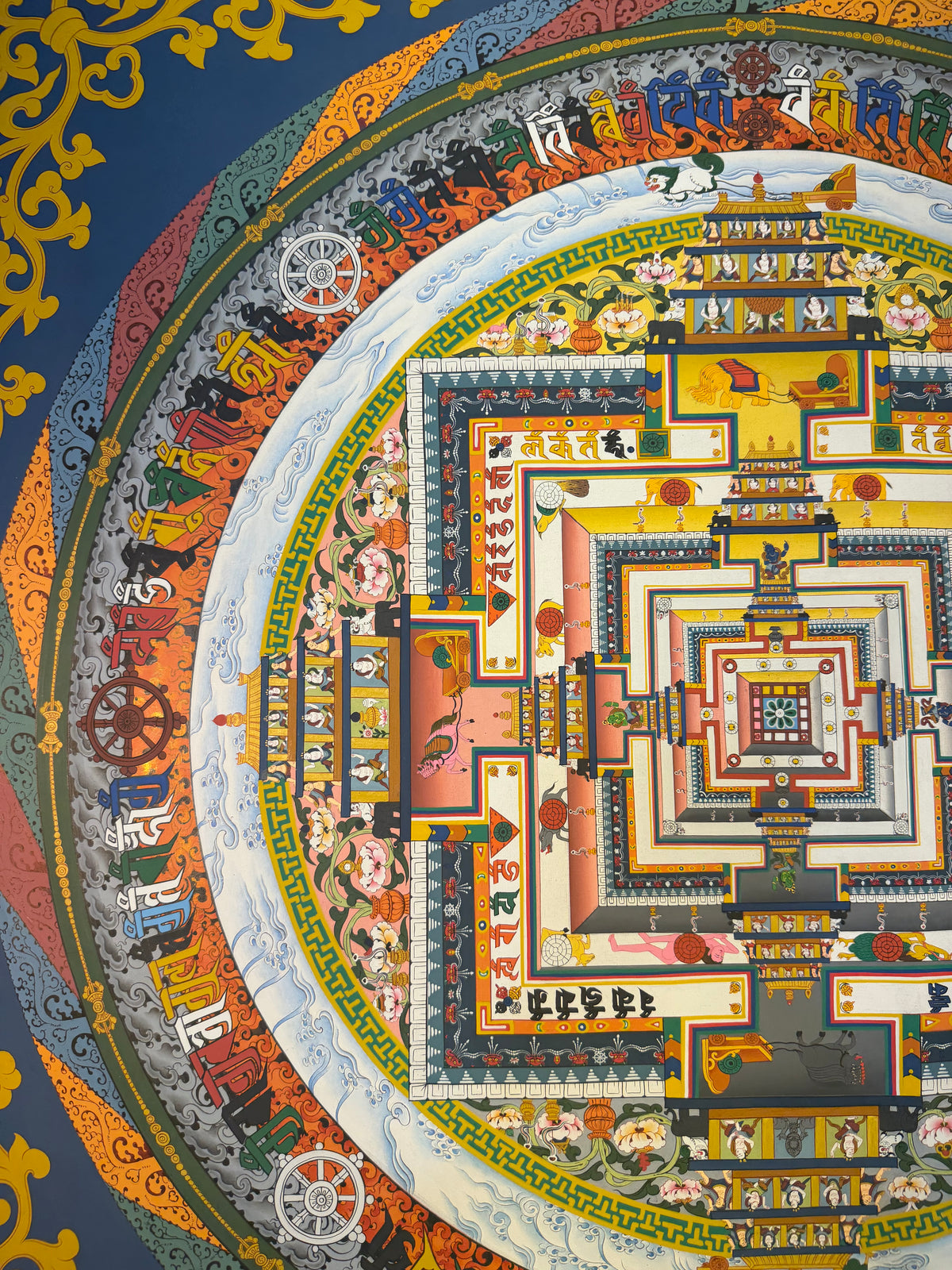 Kalachakra Mandala Thangka Painting 75*75