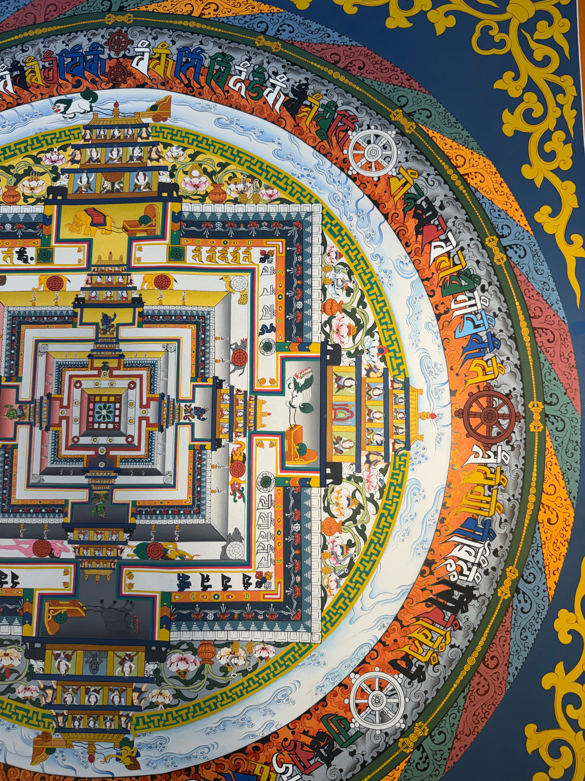 Kalachakra Mandala Thangka Painting 75*75