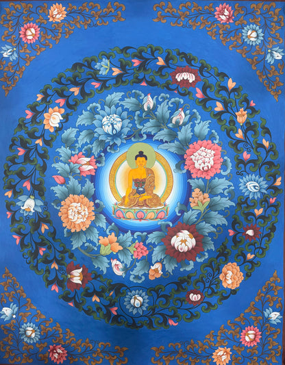 Shakyamuni Buddha Thangka Painting 100*64