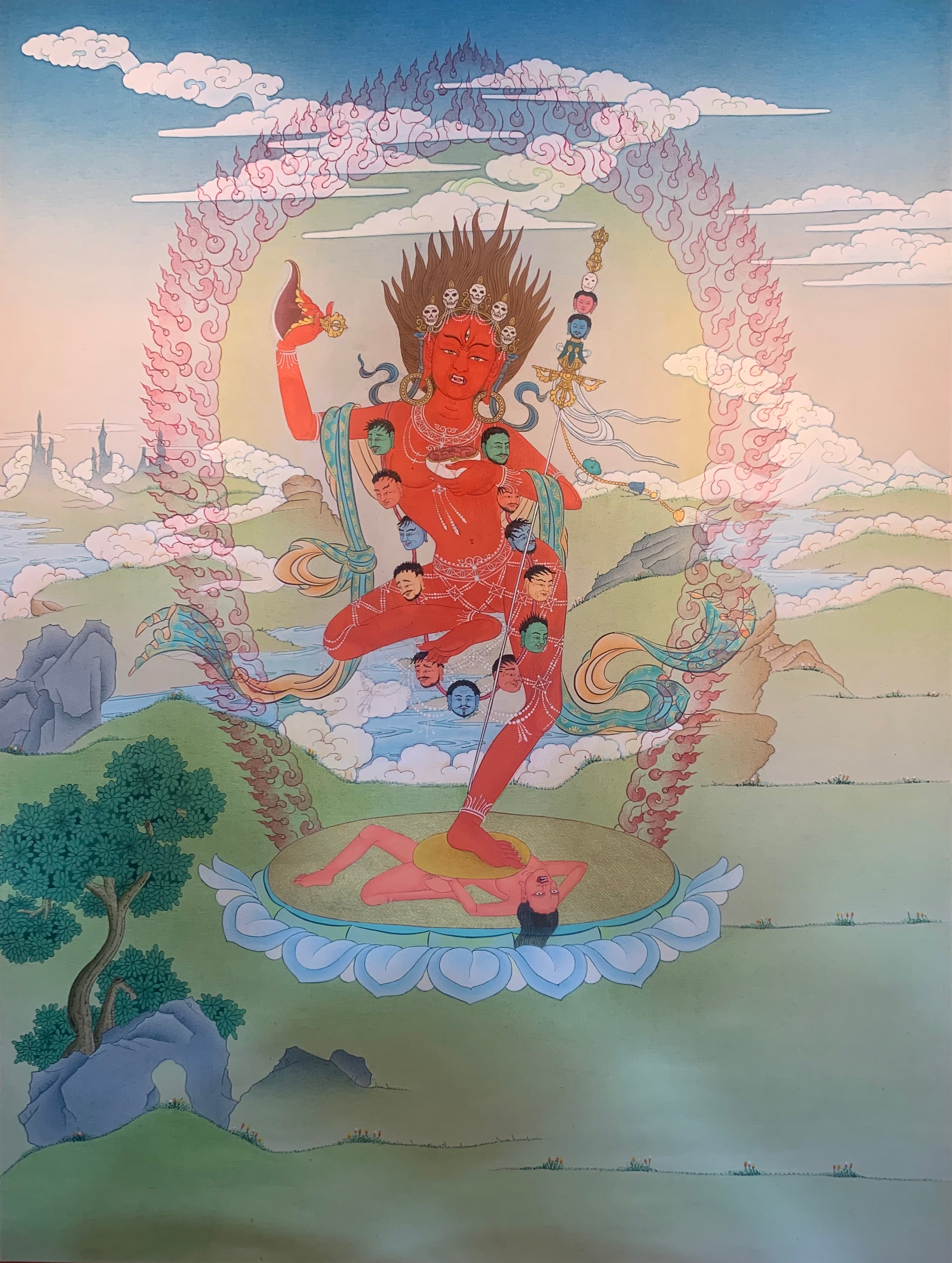 Vajravarahi Thangka Painting 60*45