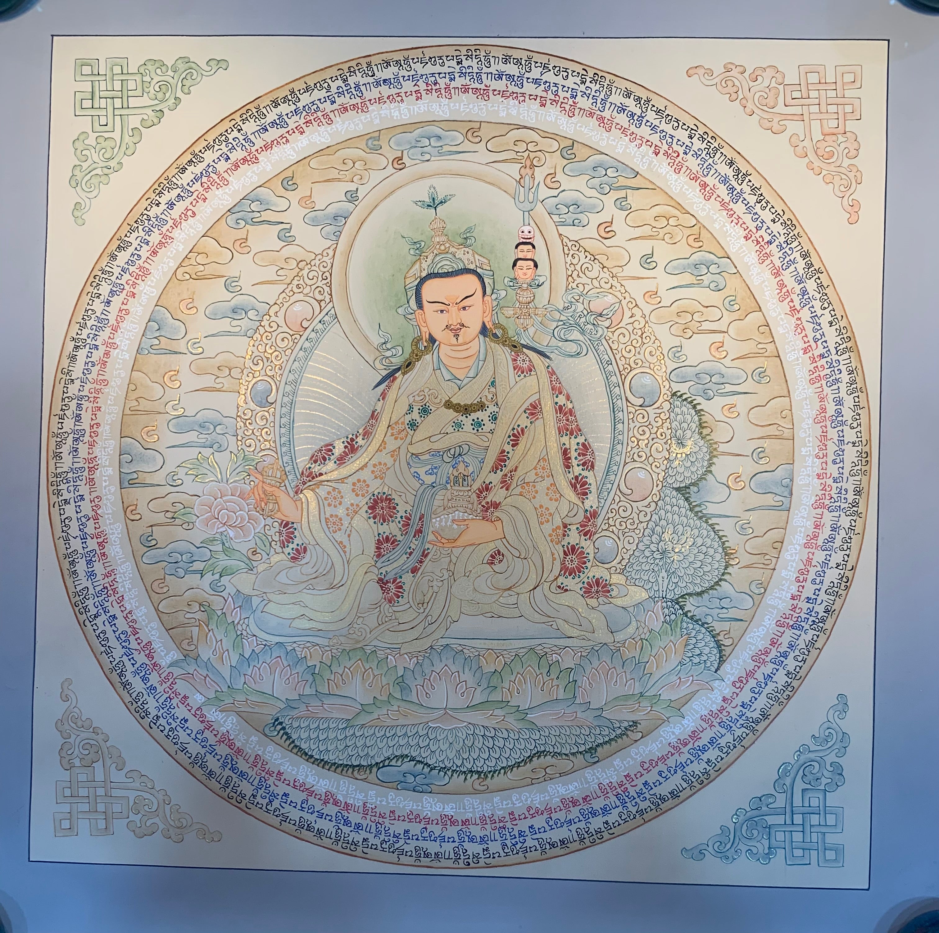 Guru Rinpoche Thangka Painting 50*50