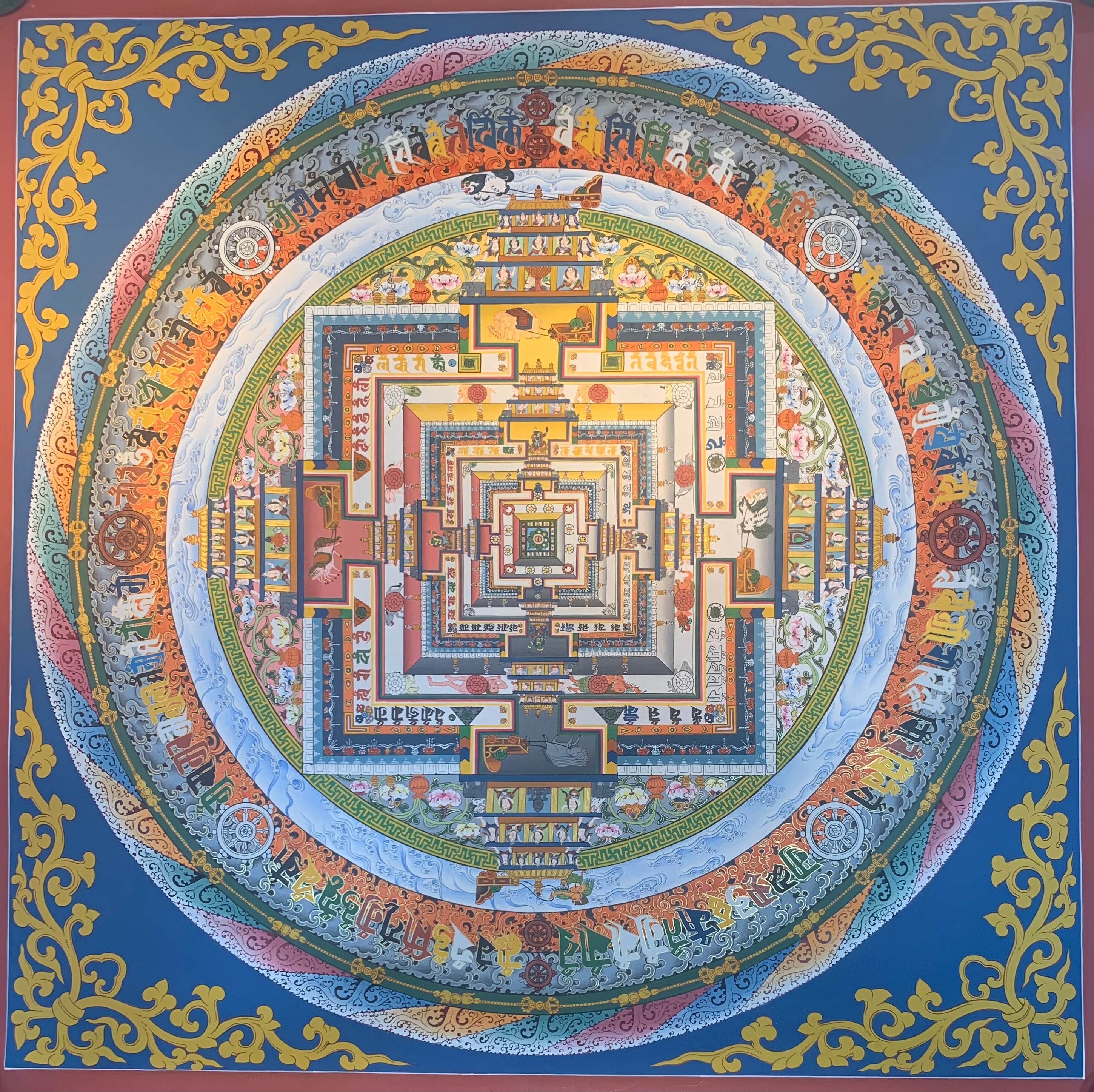 Kalachakra Mandala Thangka Painting 70*70
