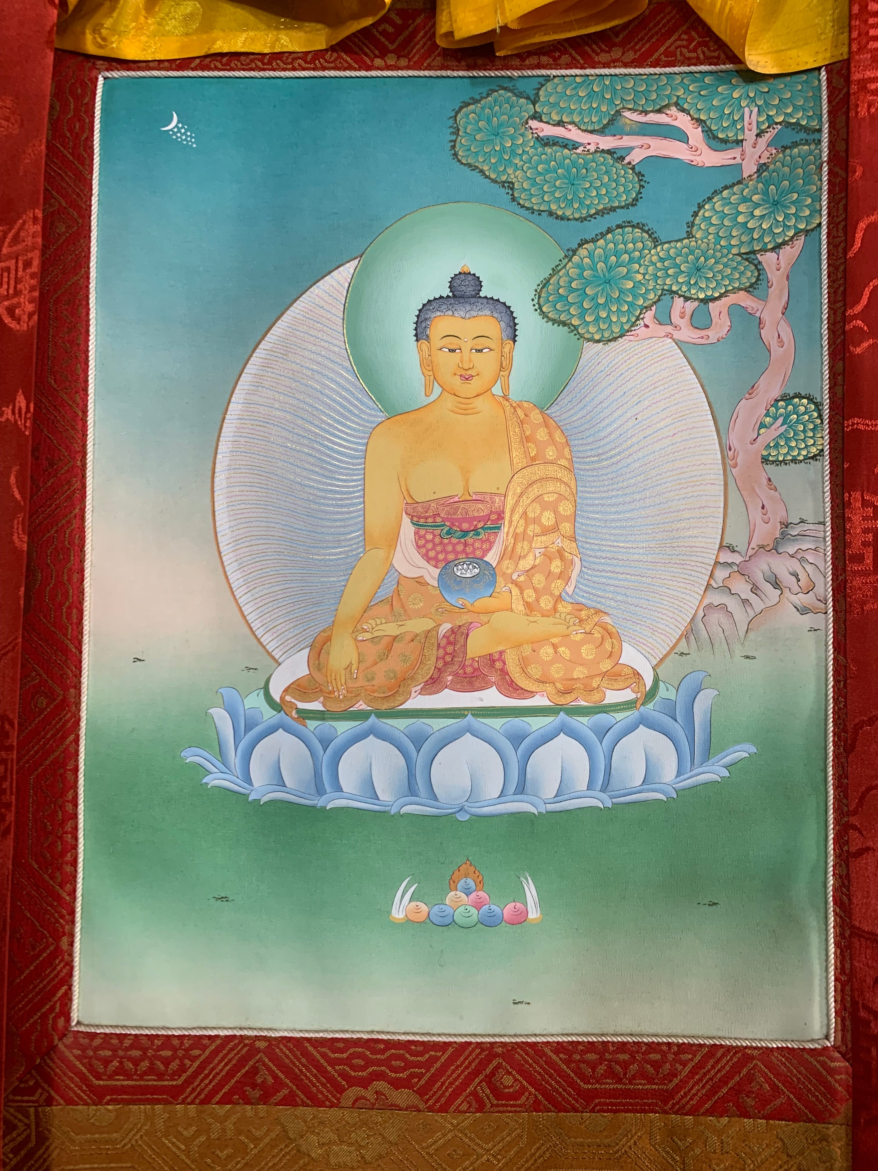 Shakyamuni Buddha Thangka Painting 38*28