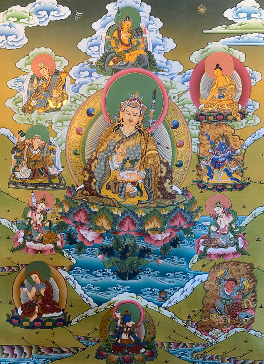 Guru Rinpoche Thangka Painting 40*30