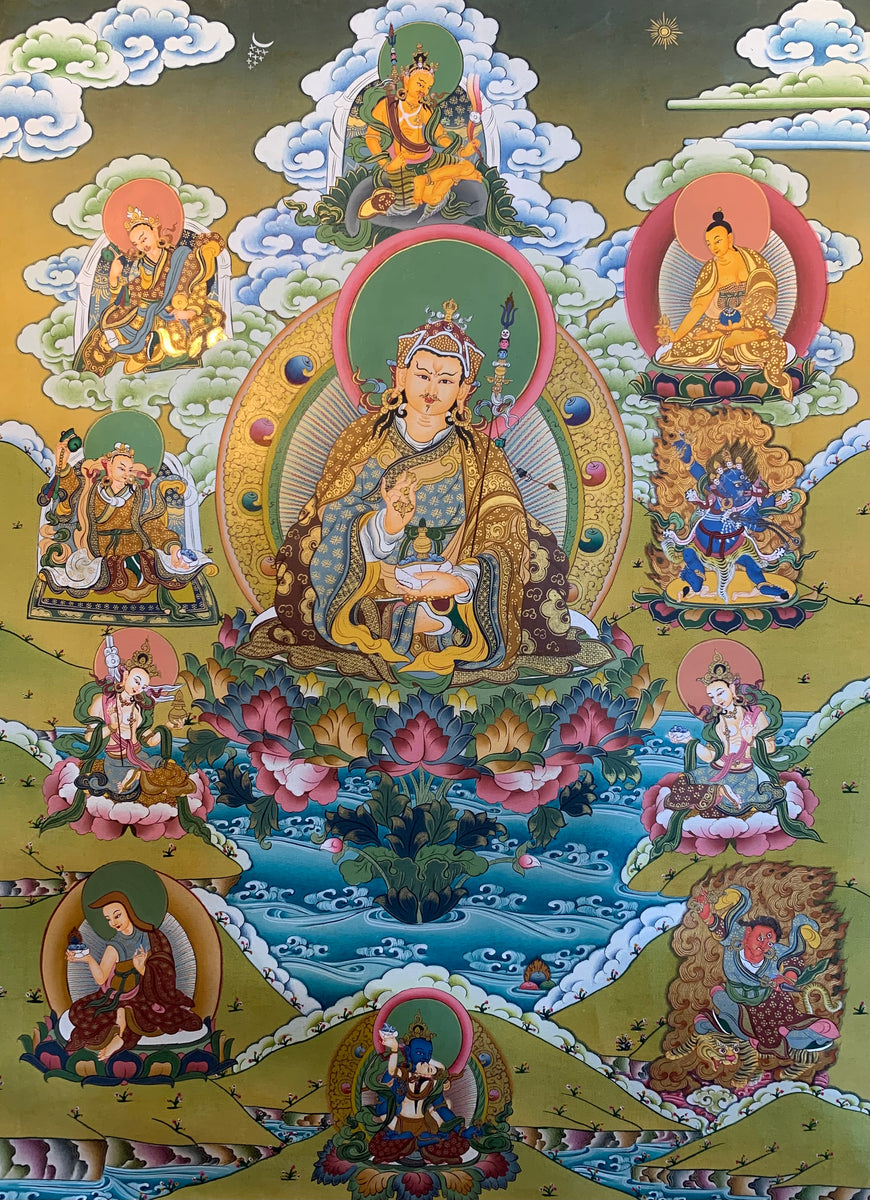 Guru Rinpoche Thangka Painting 40*30 | The Thangka