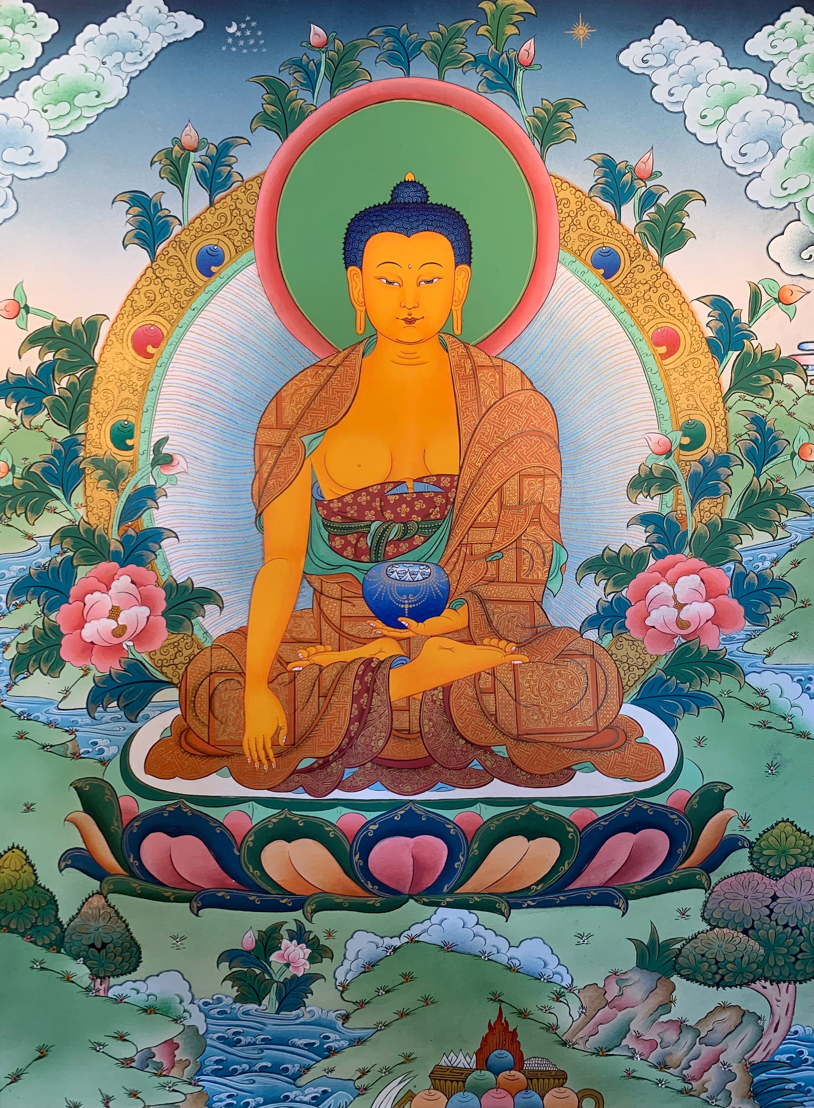 Shakyamuni Buddha Thangka Painting 50*40