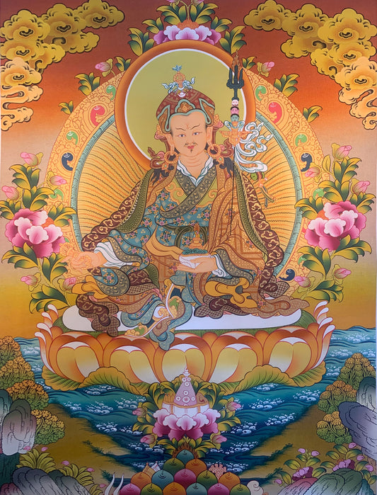 Guru Rinpoche Thangka Painting 68*51