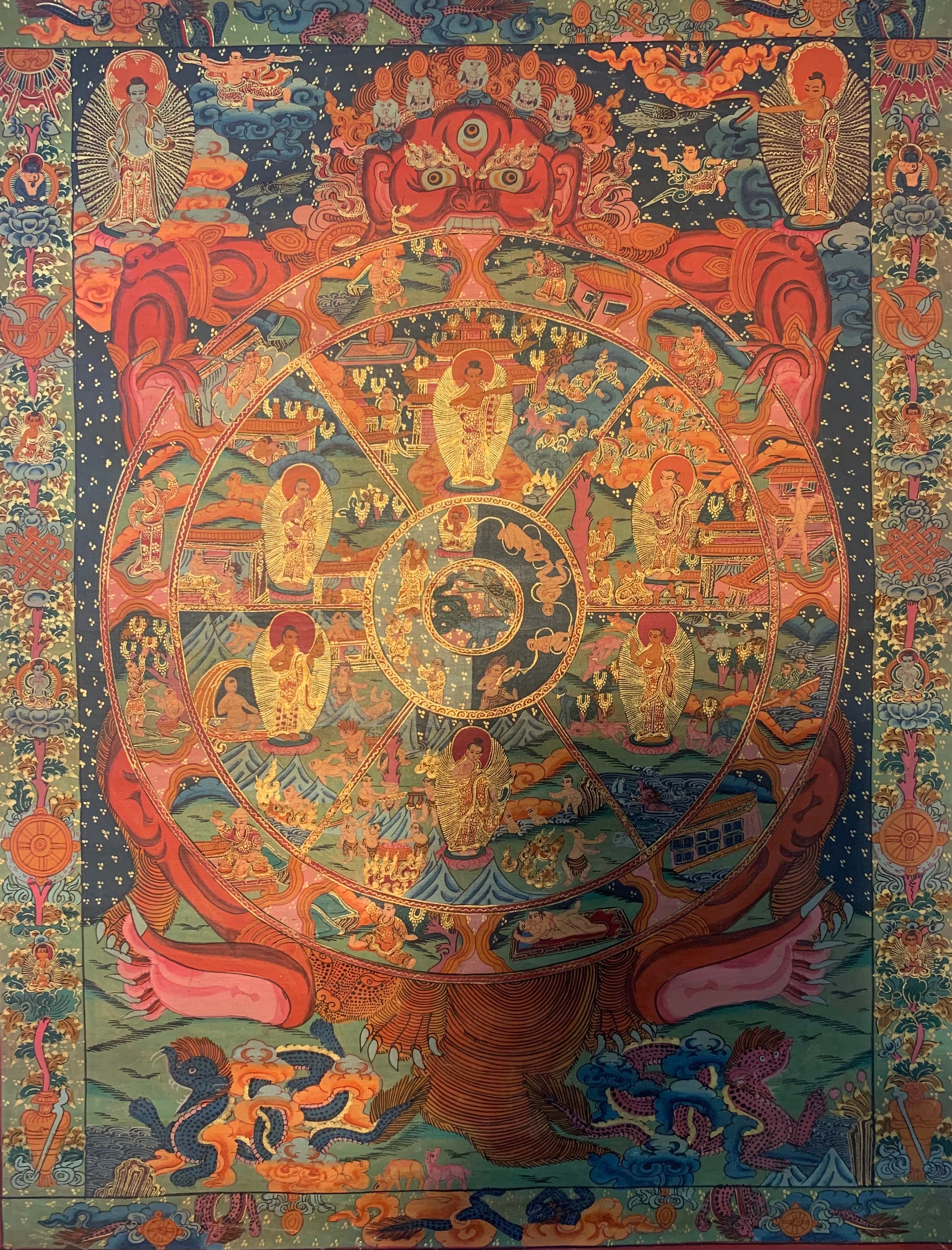 The Wheel of Life Thangka Painting 50*40