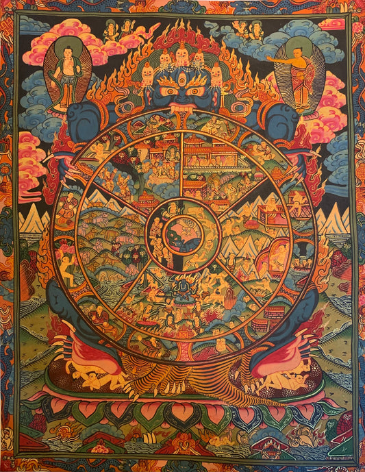 The Wheel of Life Thangka Painting 40*30