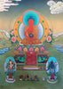 Amitabha Buddha Thangka Painting 50*38