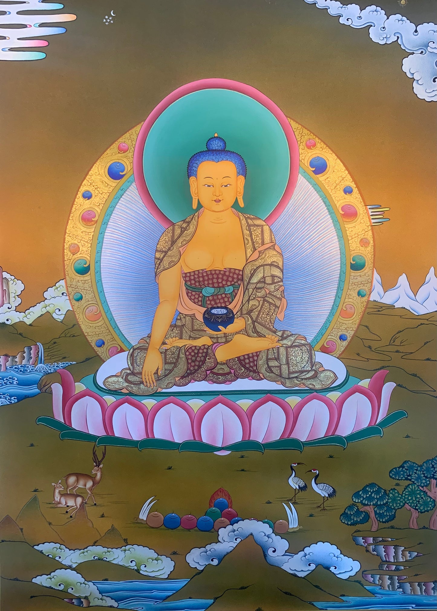 Shakyamuni Buddha Thangka Painting 52*40