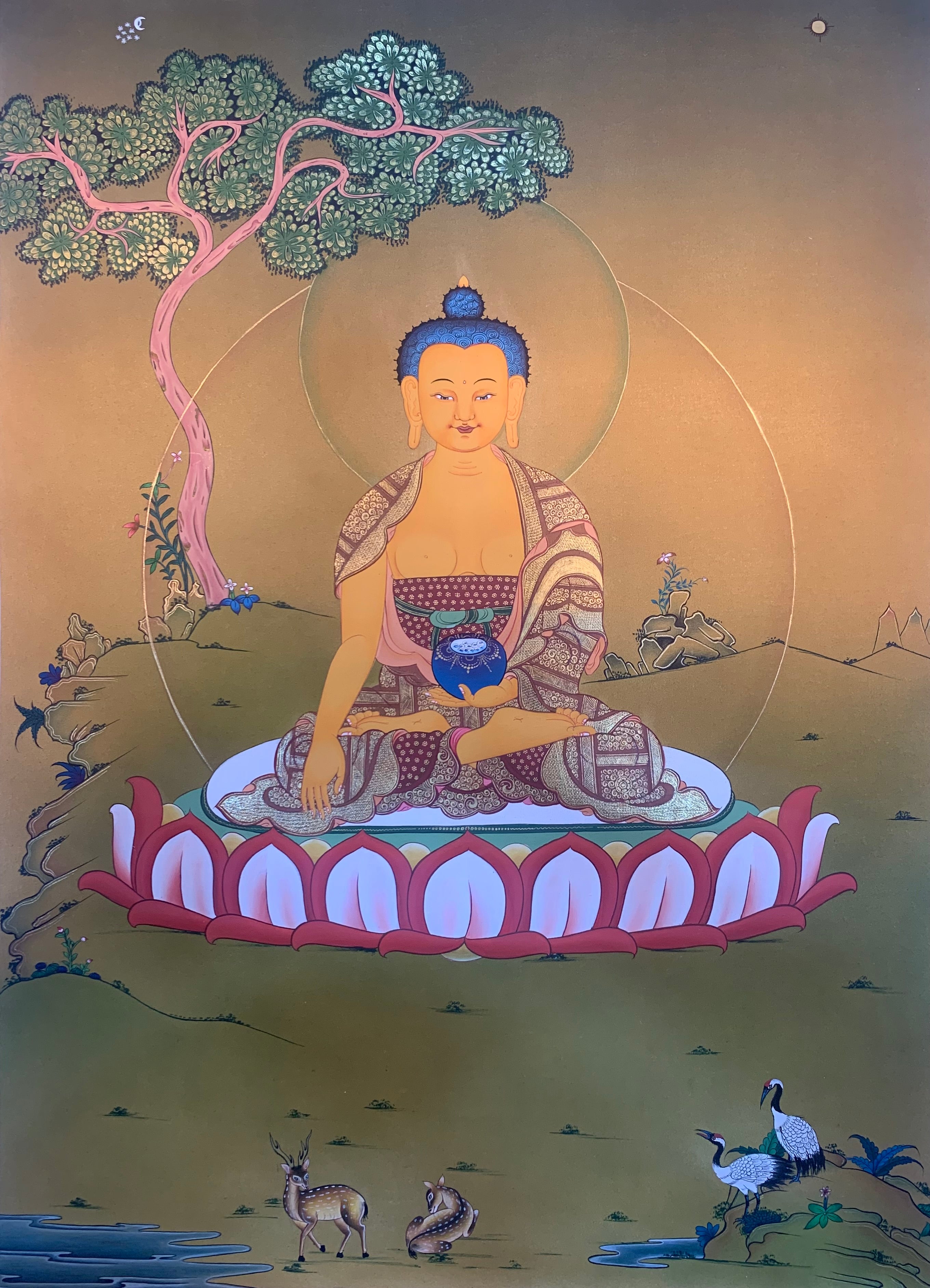 Shakyamuni Buddha Thangka Painting 52*40