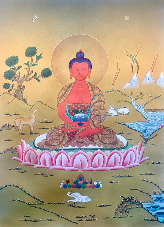 Amitabha Buddha Thangka Painting 46*33